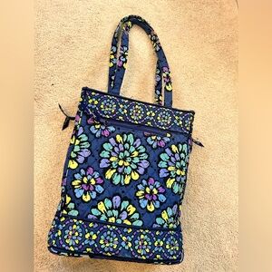 Vera Bradley indigo pop blue laptop bag